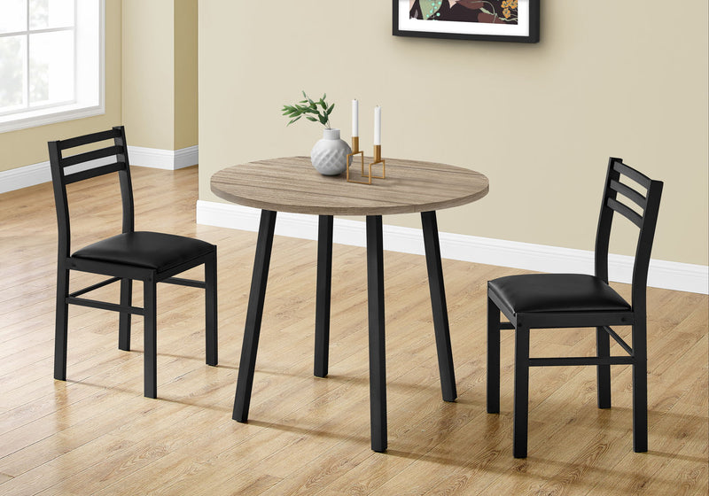 3 Pieces Dining Table Set, Small, Drop Leaf, Contemporary & Modern