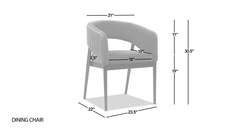 Mirah - Modern Open Barrel Dining Chair