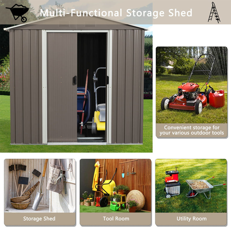 Outdoor Metal Storage Shed