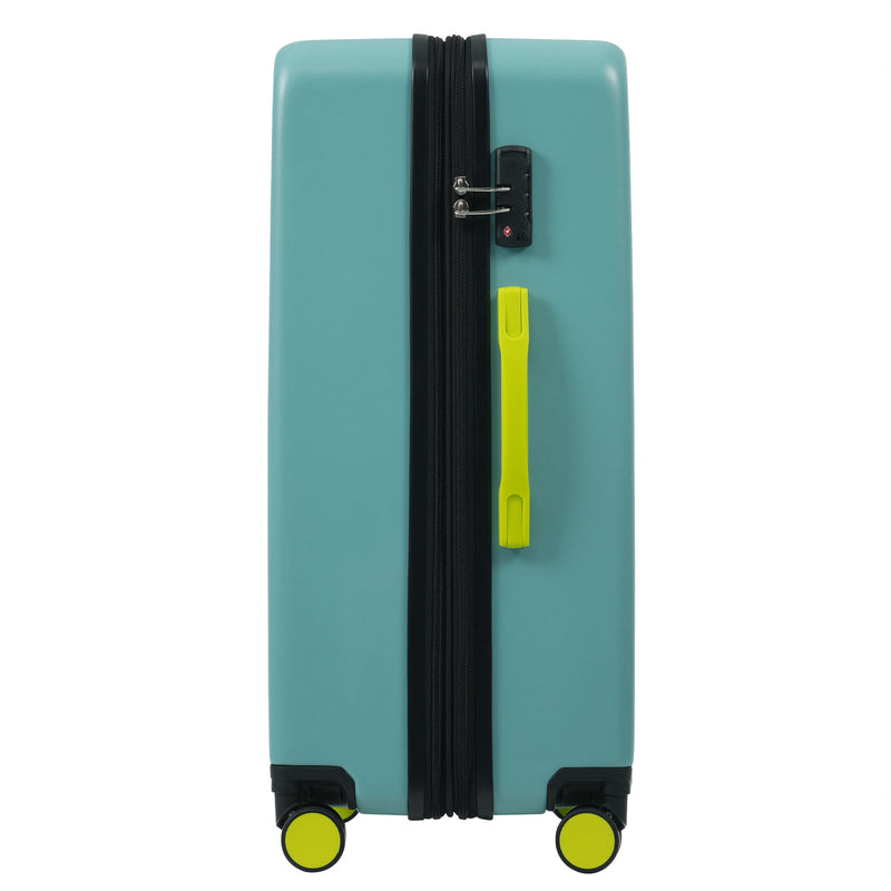 Hardshell Luggage Sets 3 Pieces Contrast Color Suitcase With Spinner Wheels And Tsa Lock 20" 24" 28" Available