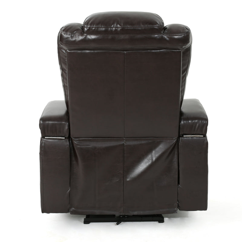 Wide Power Standard Recliner Chair With Arm Storage With USB