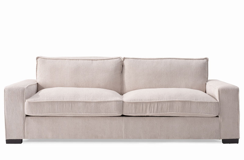 Luxe - Corduroy Sofa With Sleek Design, Spacious And Comfortable 3 Seater Couch