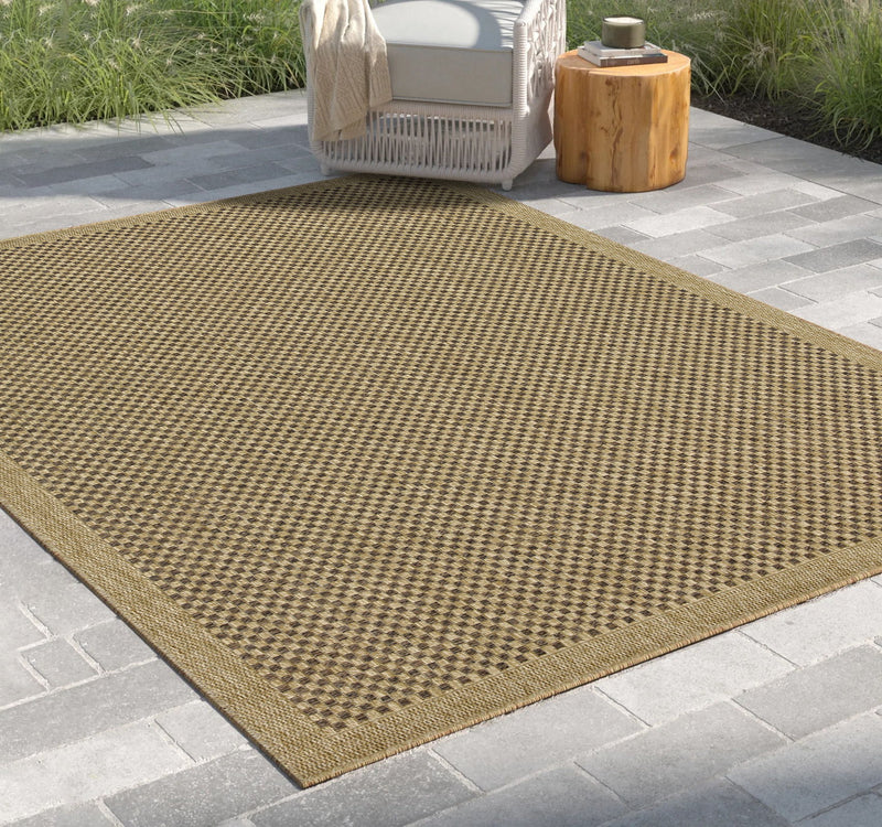 Earth - 7'10" X 10'3" Polypropylene Indoor, Outdoor Area Rug - Jute, Mocha