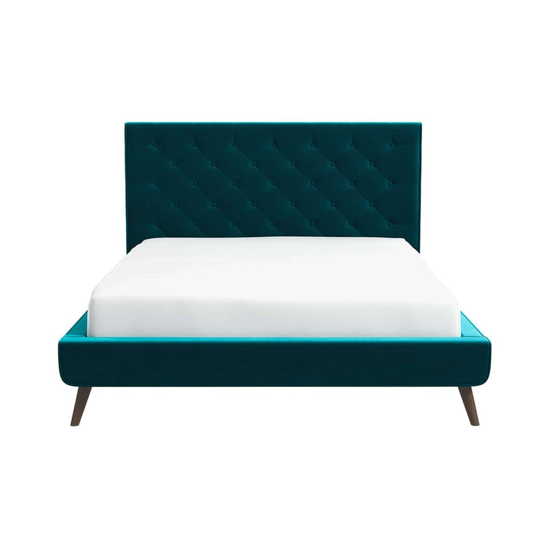 Dillon - Velvet Platform Bed