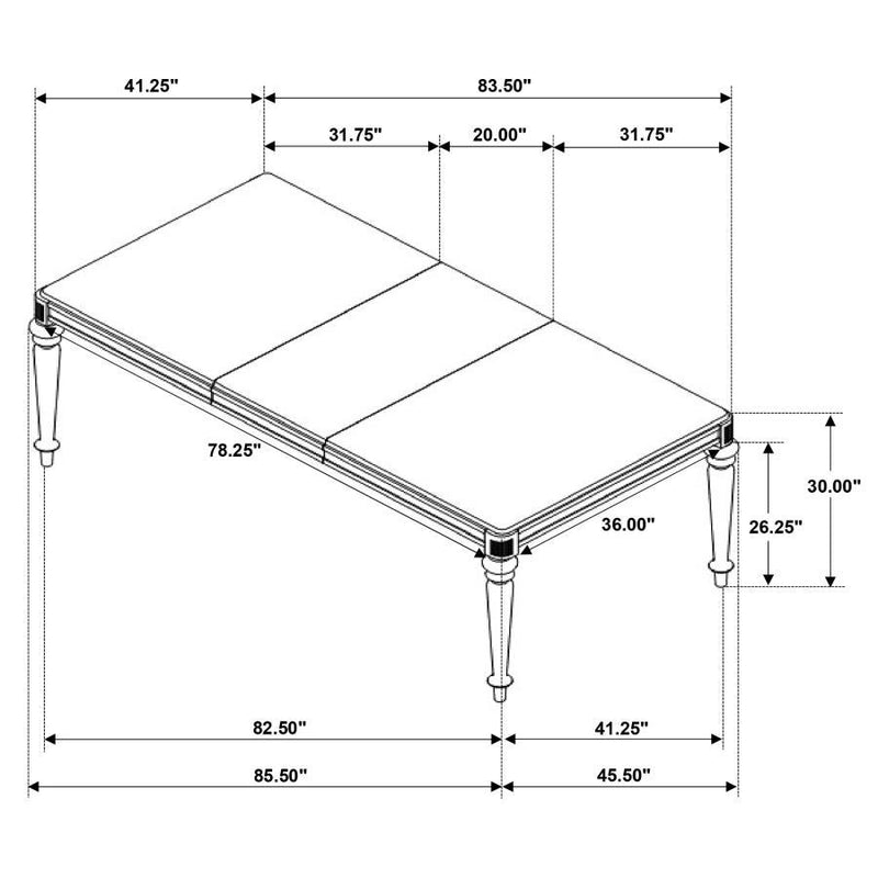 Bling Game - Rectangular Dining Set