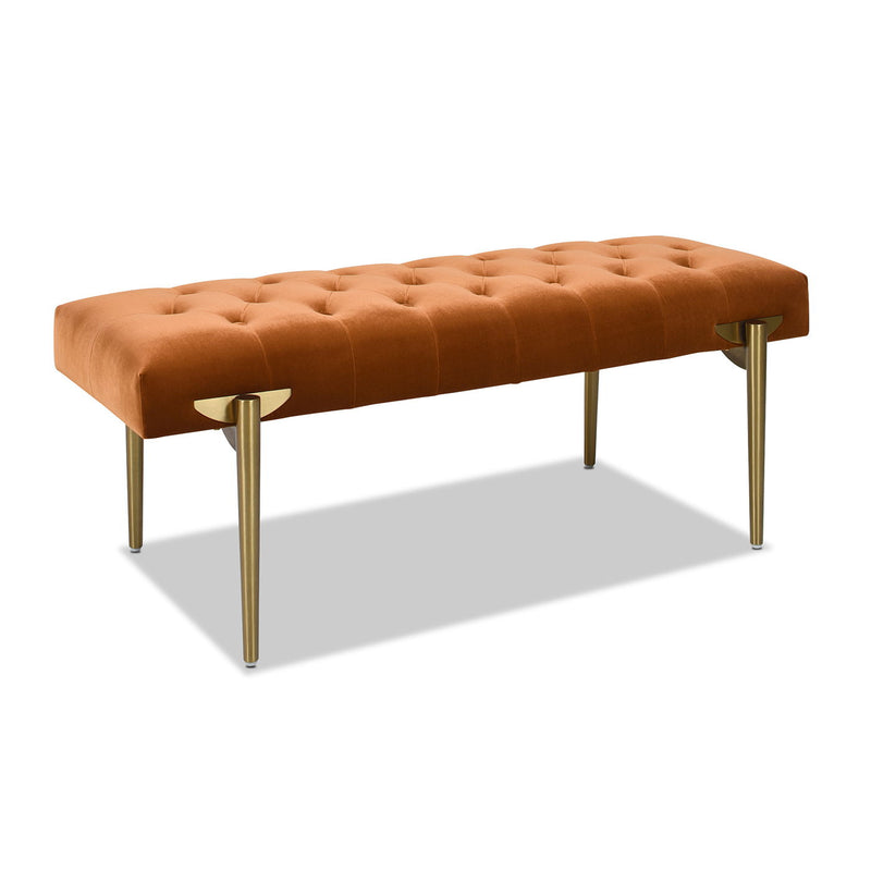 Aria - Upholstered Gold Accent Bench