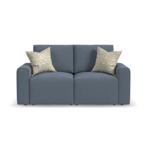 Dawson - Stationary Loveseat - Blue