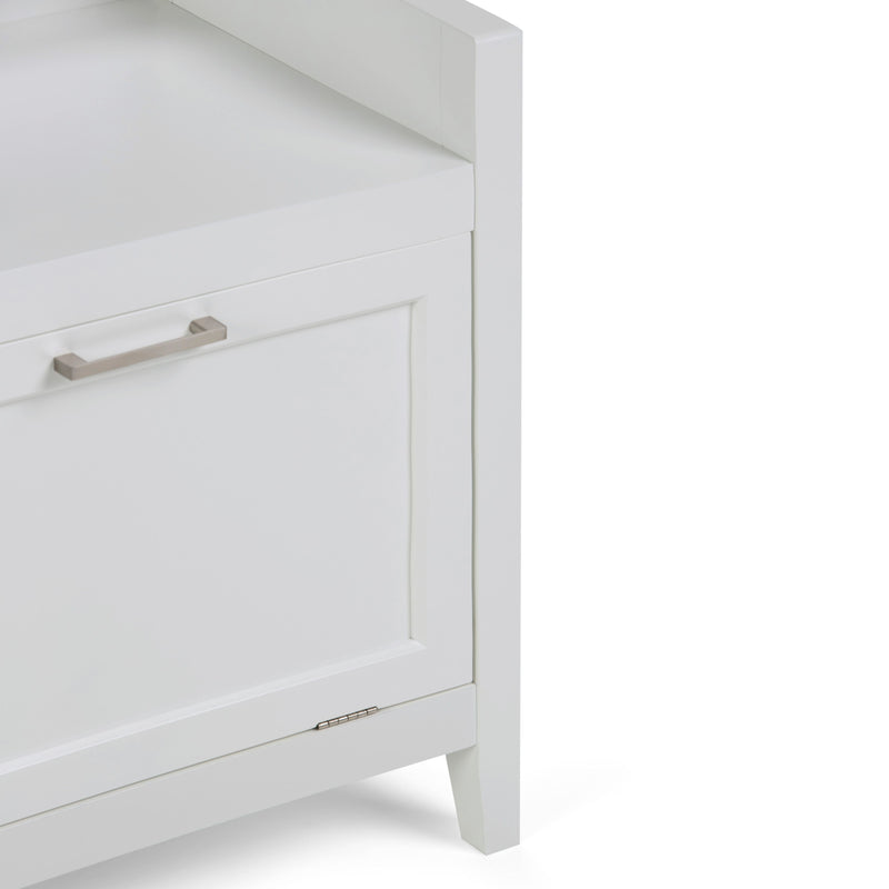 Avington - Storage Hamper Bench - Pure White