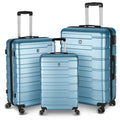 Luggage Suitcase 3 Piece Sets Hardside Carry-On Luggage With Spinner Wheels 20" / 24" / 28"