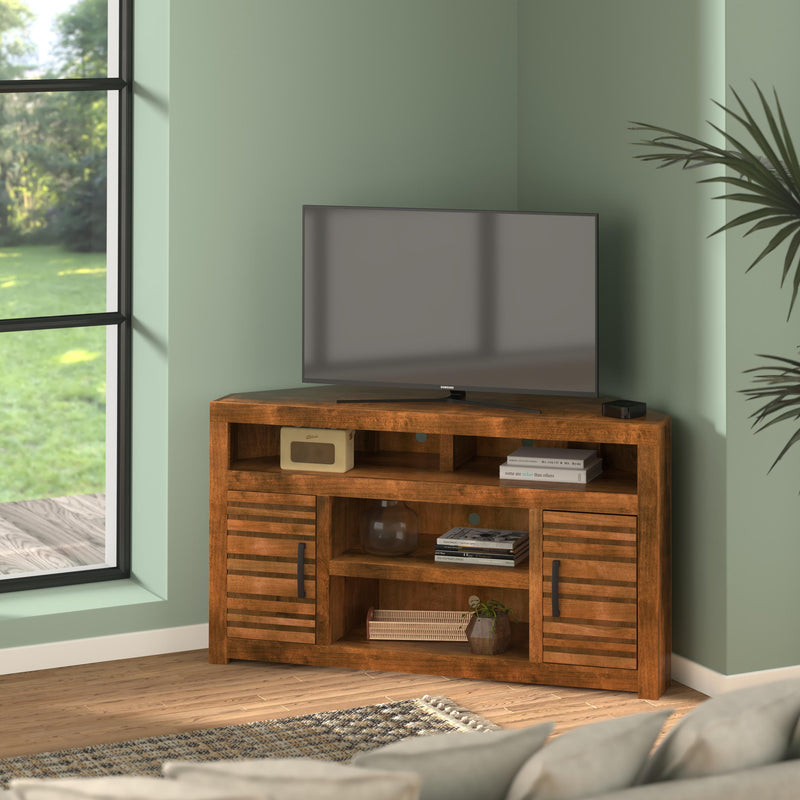 Sausalito - Corner TV Console - Brown