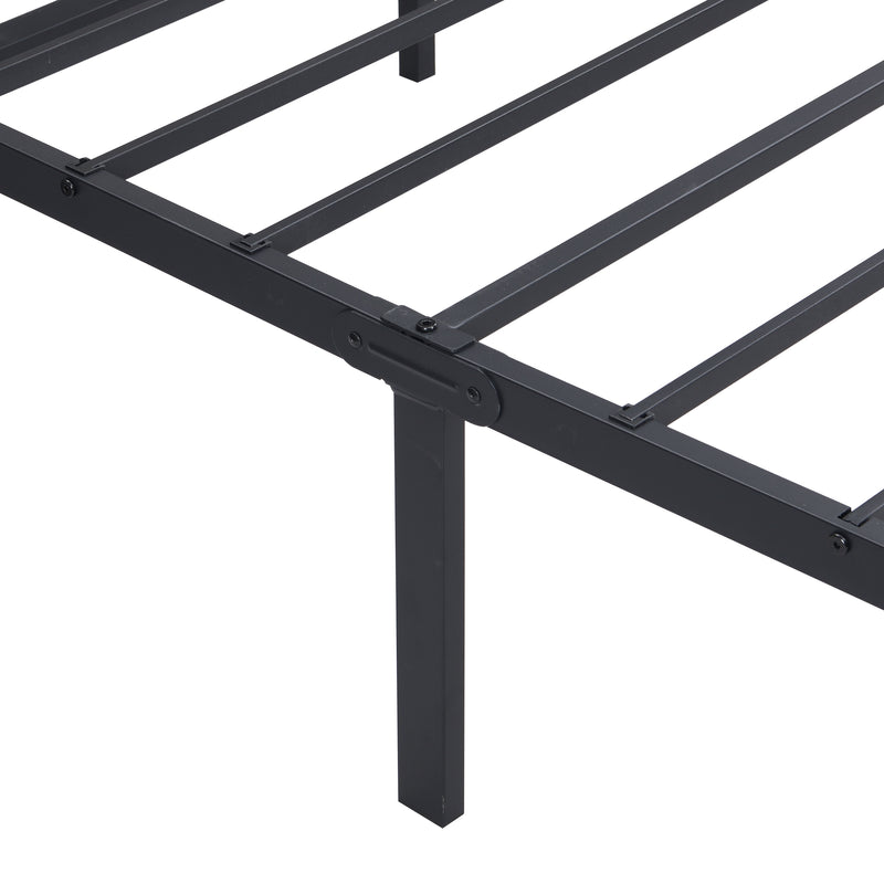 Queen Metal Bed - Black