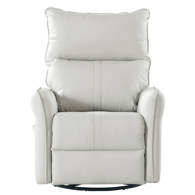 Rocking Recliner Chair, 360 Degree Swivel Nursery Rocking Chair, Glider Chair, Modern Small Rocking Swivel Recliner Chair For Bedroom, Living Room Chair Home Theater Seat, Phone Holder