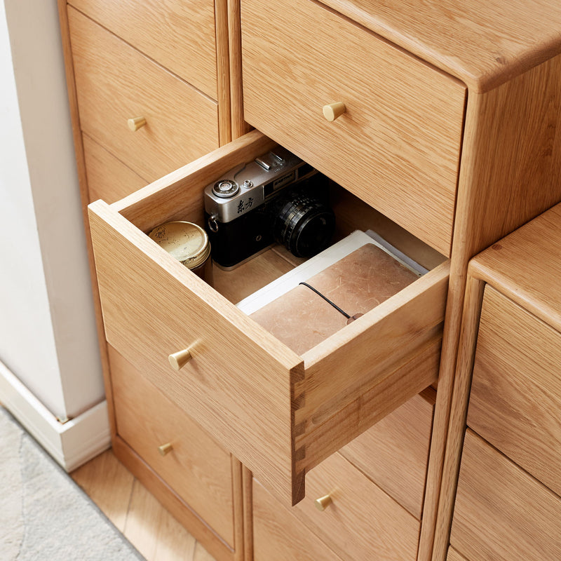 Free-Standing Corner Storage Cabinet For Living Room