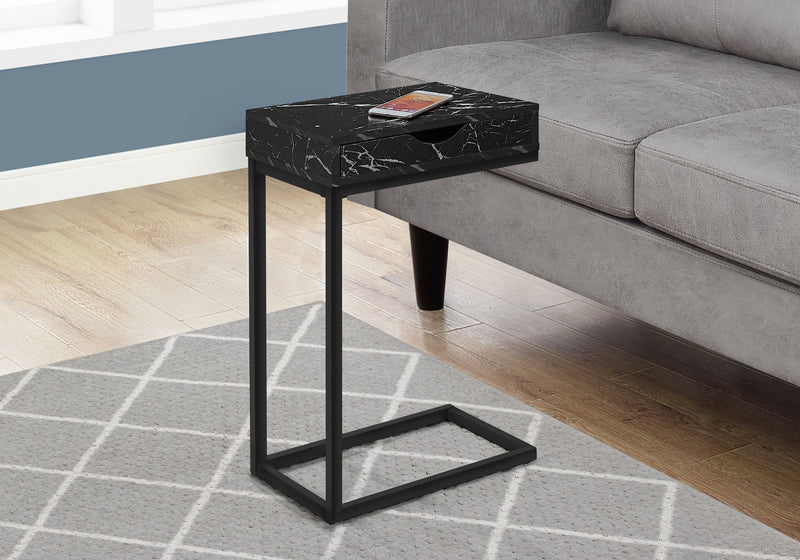 Accent Table, C - Shaped Contemporary & Modern Elegant Design