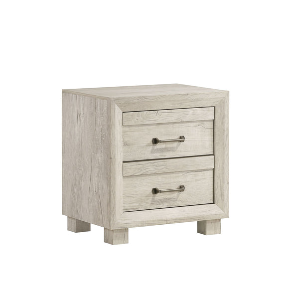 Fort Worth - 2 Drawer Nightstand With USB - White