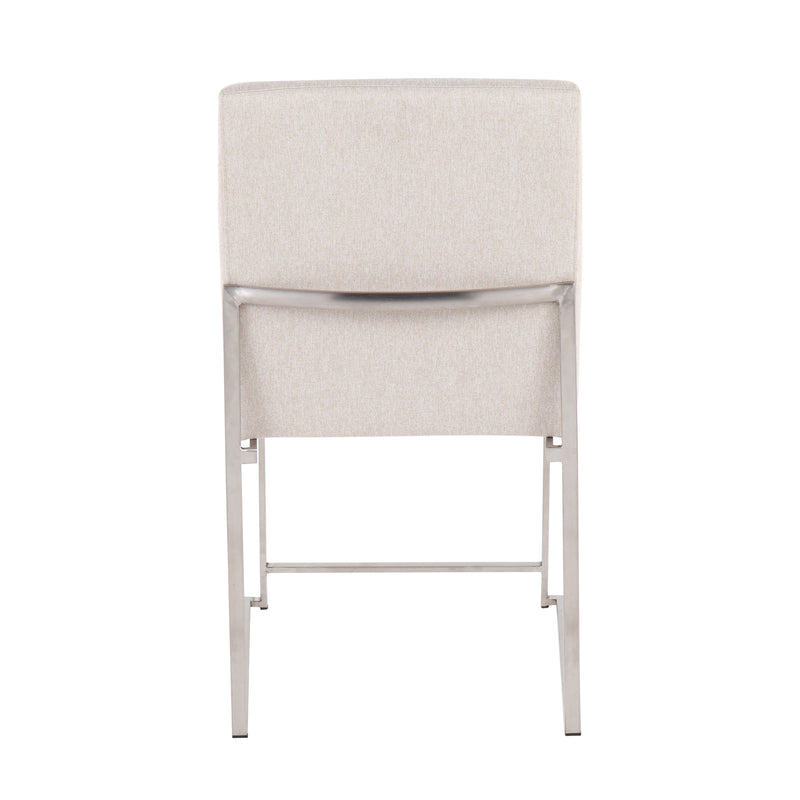 Fuji - Contemporary High Back Dining Chair, Modern Elegance (Set of 2)