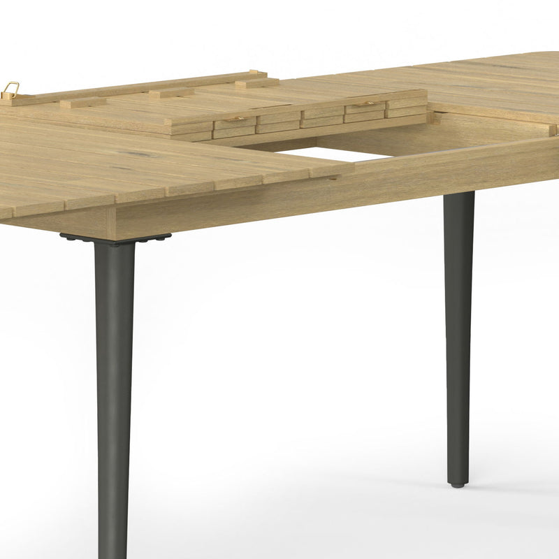 Beachside - Outdoor Extendable Dining Table - Light Teak