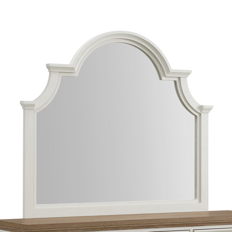 Eastwood - Youth Dresser And Mirror Set - Brown And White