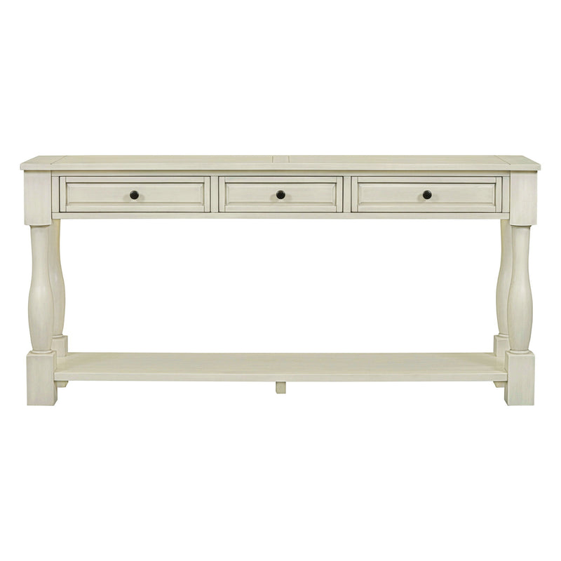 Console Table Long Console Table With Drawers And Shelf For Entryway, Hallway, Living Room