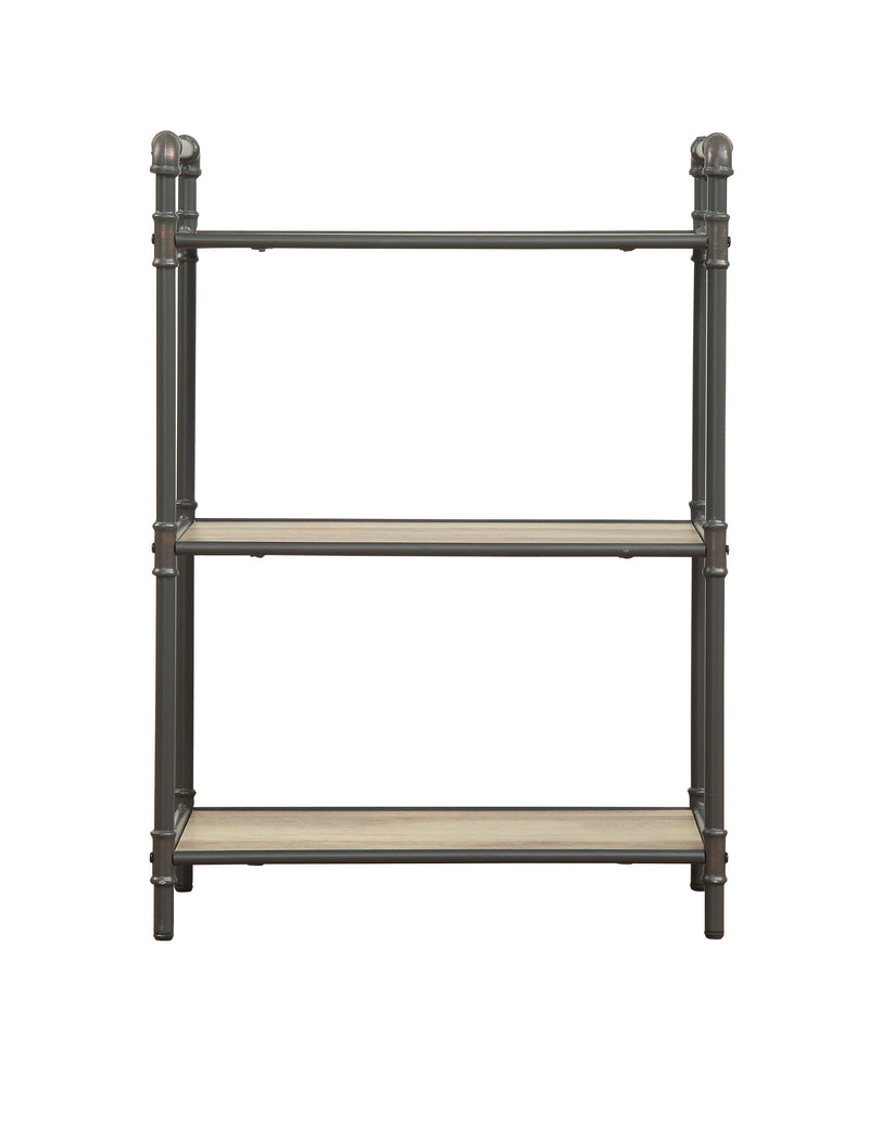 Itzel - Antique Bookshelf - Gray / Oak