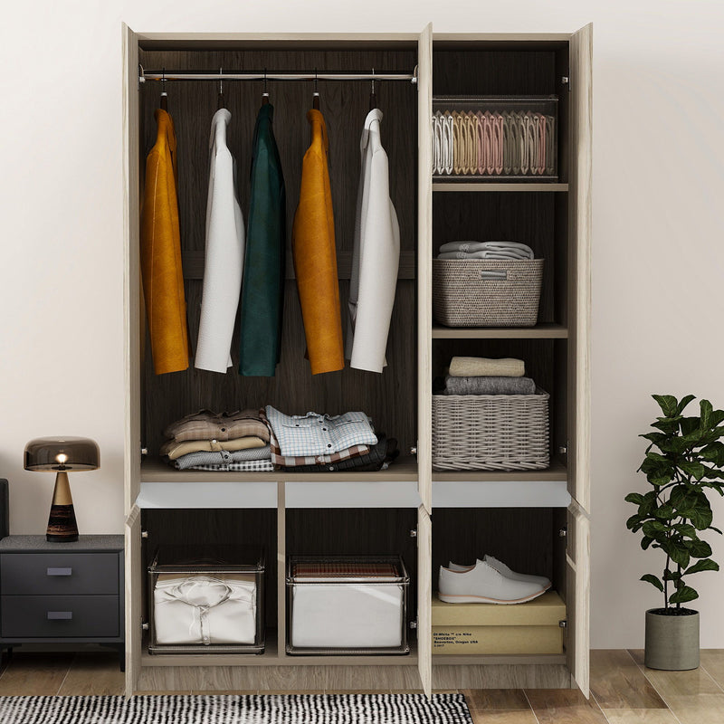 6 Doors Wardrobe Storage For Bedroom