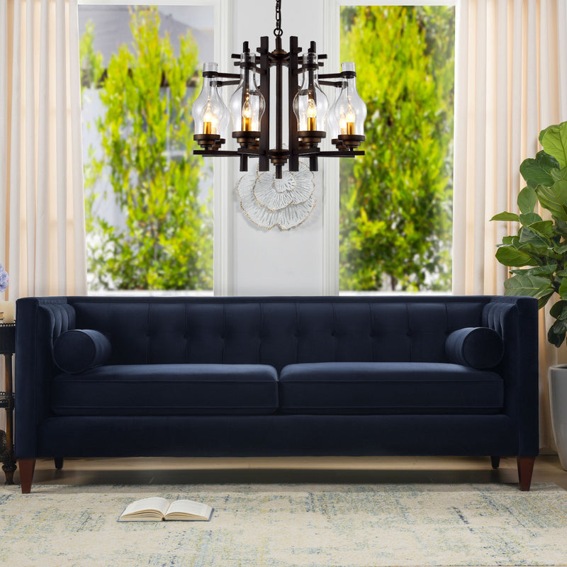 Jack - Modern Tuxedo Tufted Sofa