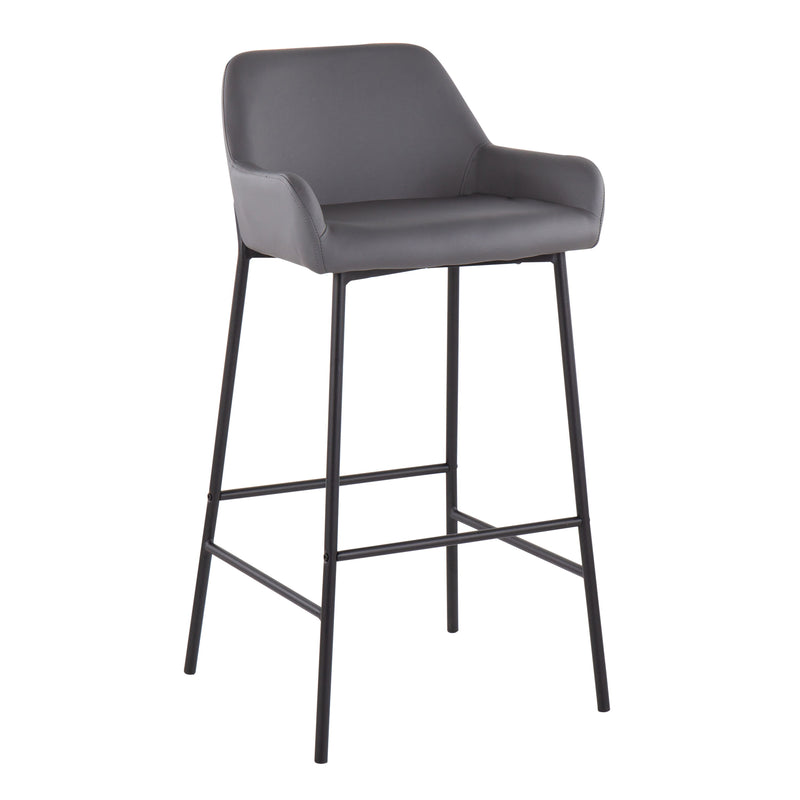 Daniella - Stylish Design Industrial Fixed Height Bar Stool (Set of 2)