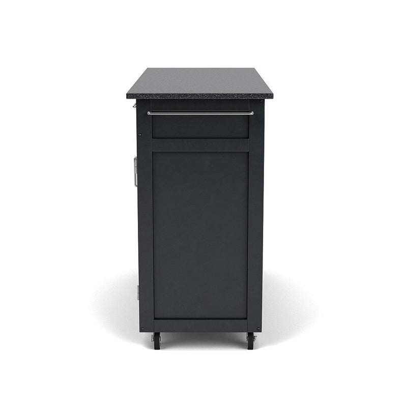 Create-A-Cart - 4 Doors Kitchen Cart - Black Granite Top