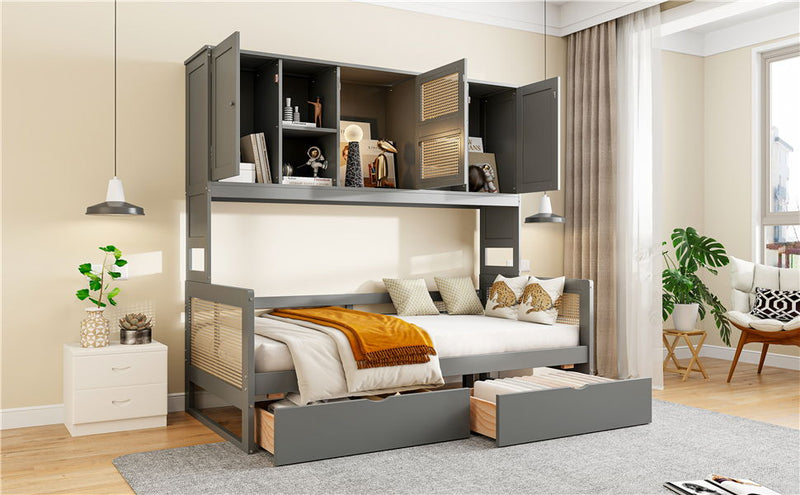 Daybed And All In One Cabinet And Shelf