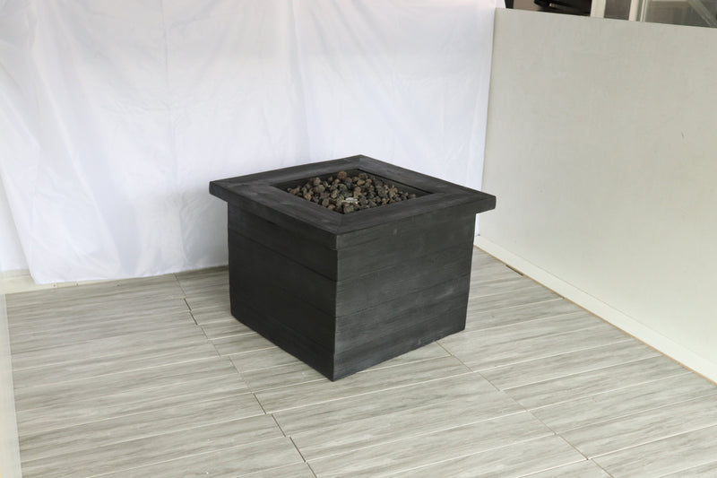 Fiber Reinforced Propane / Natural Gas, Fire Pit Table - Charcoal