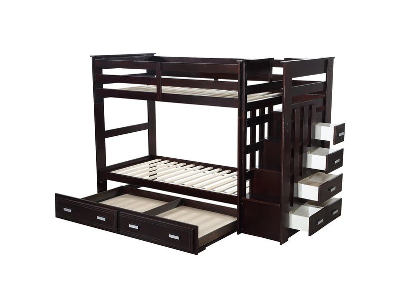 ACME Allentown Bunk Bed (Twin/Twin & Storage) in Espresso 10170W