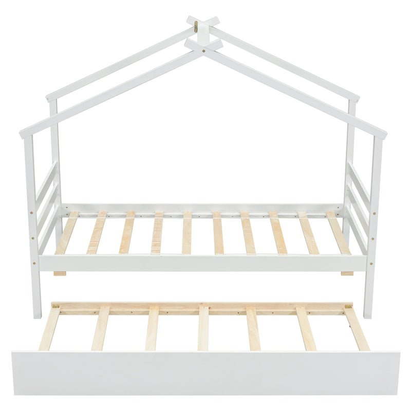 House-Shaped Bed With Trundle