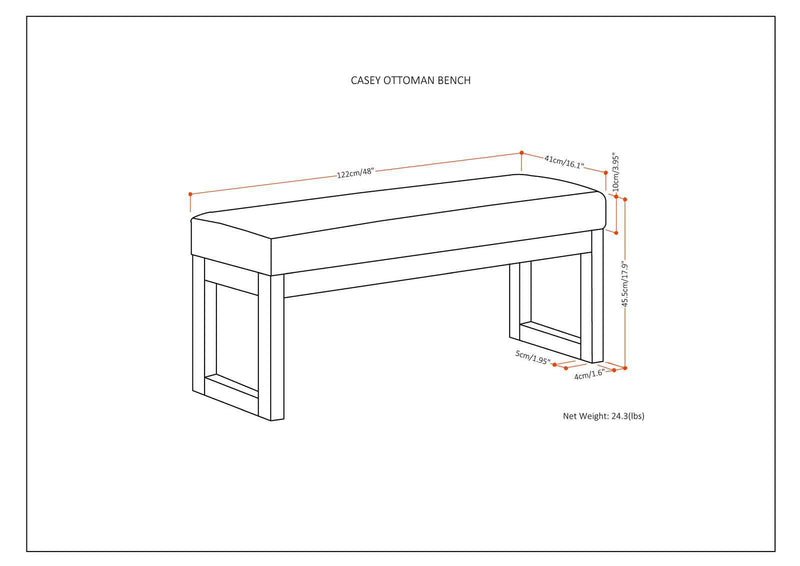 Casey - Multi Functional Ottoman Bench