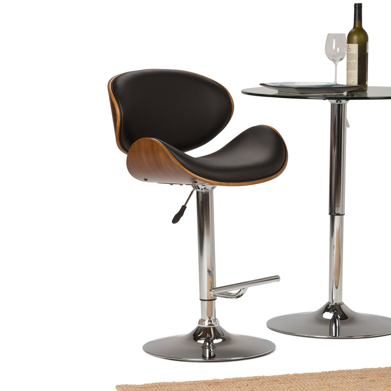 Marana - Multifunctional Handcrafted Bentwood Adjustable Swivel Bar Stool