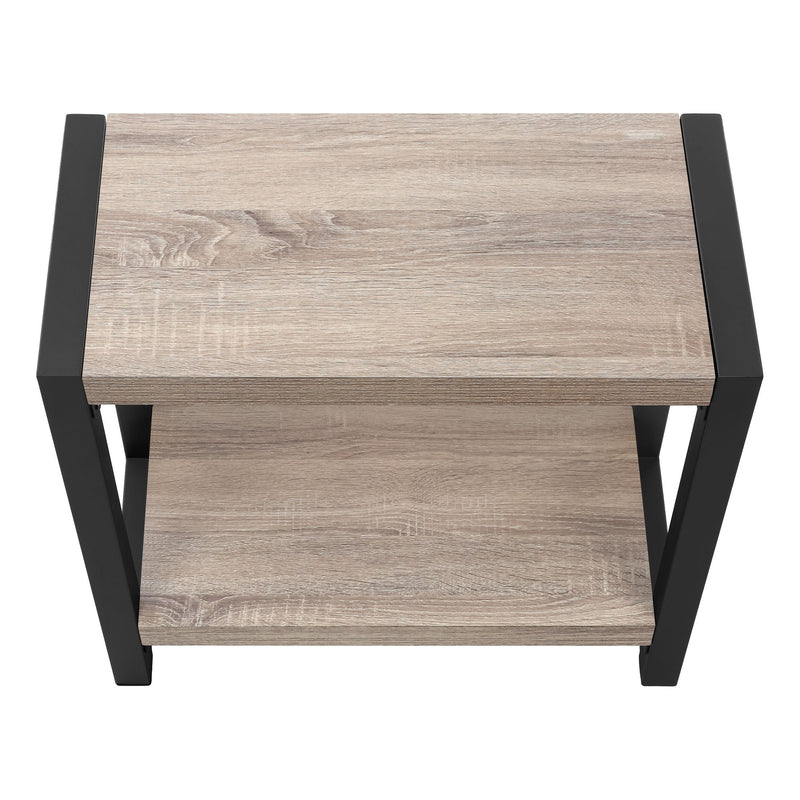 Accent Side Table, Narrow, Small, 2 Tier, Contemporary And Modern