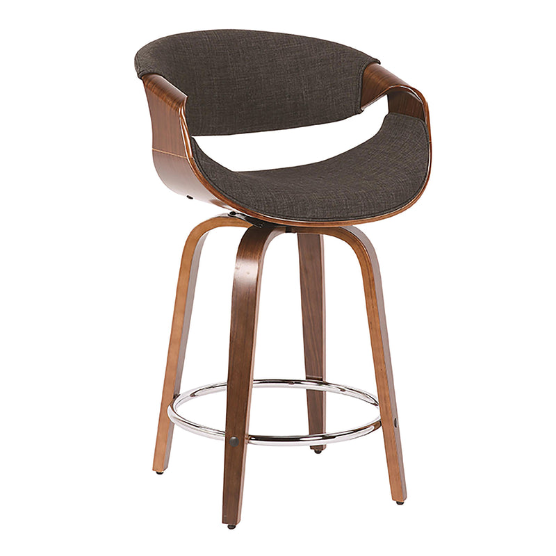 Curvini - Mid Century Modern Counter Stool (Set of 2)