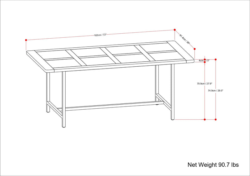 Campbell - Handcrafted Dining Table