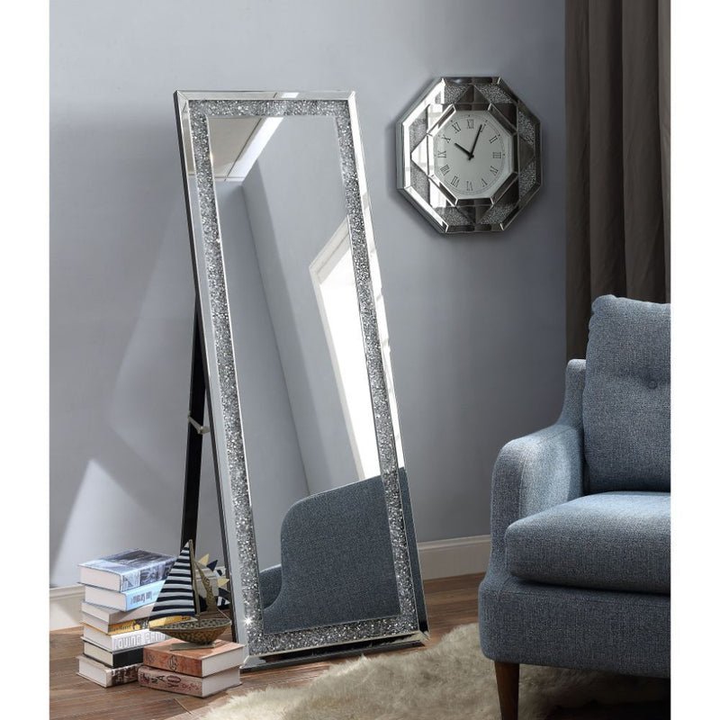 Noralie - Accent Mirror - Mirrored & Faux Diamonds