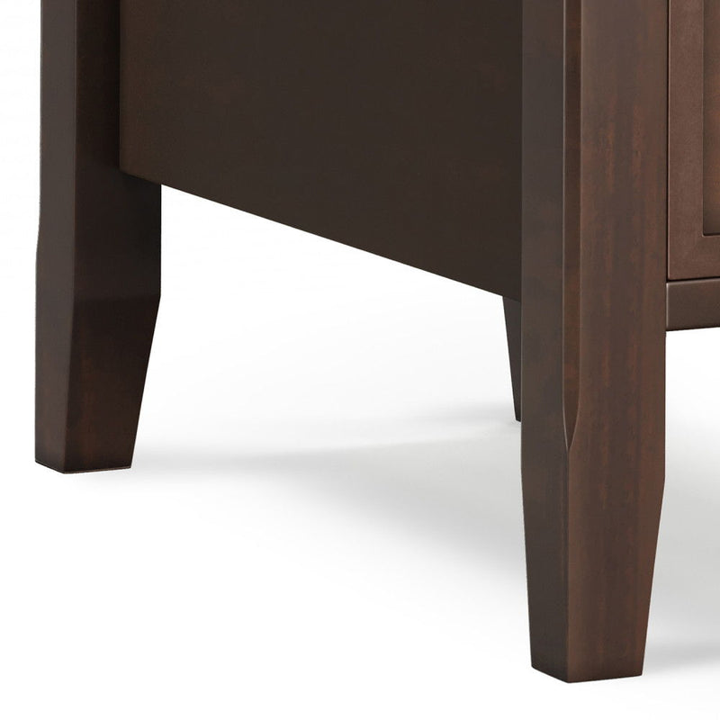 Acadian - Narrow Side Table With Drawer - Brown