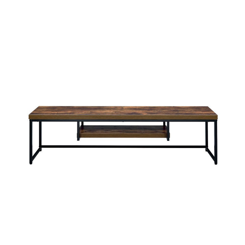 Bob - TV Stand - Weathered Oak & Black - 16"