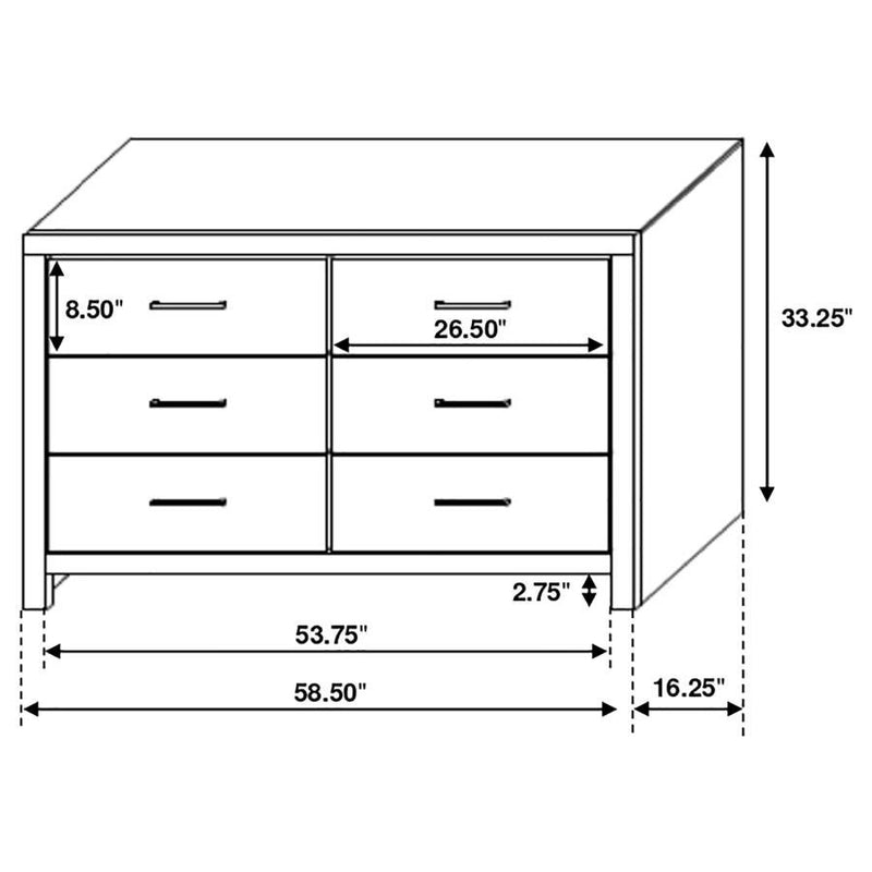 Brantford - 6-Drawer Dresser