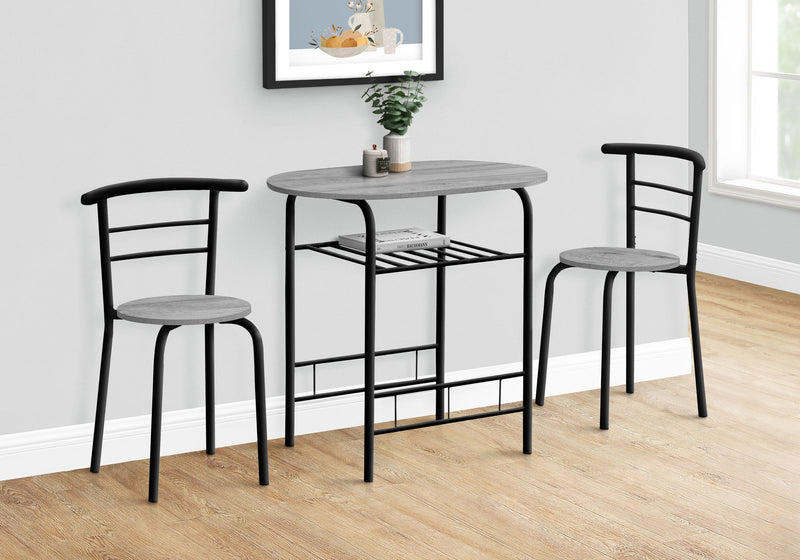 3 Pieces Dining Table Set, Small, Contemporary & Modern