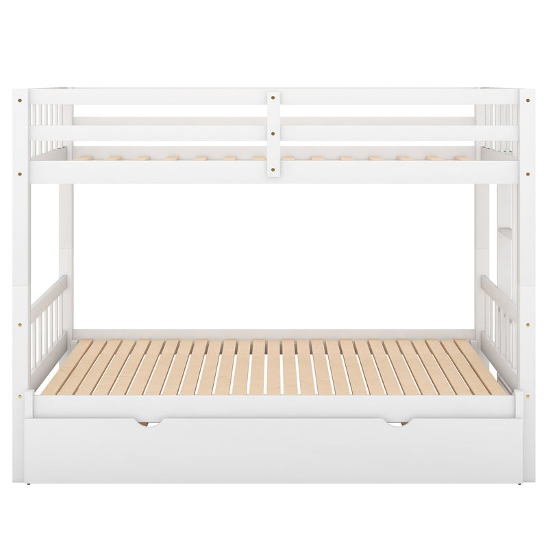 Twin Over Pull-Out Bunk Bed With Trundle