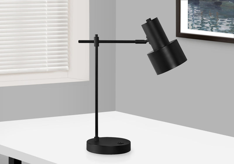 Lighting, Table Lamp, USB Port Included, Modern - Black