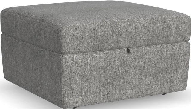 Flexsteel Gray Storage Ottoman