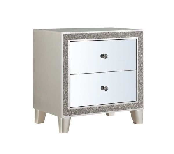 Sliverfluff - Mirrored Nightstand - Champagne