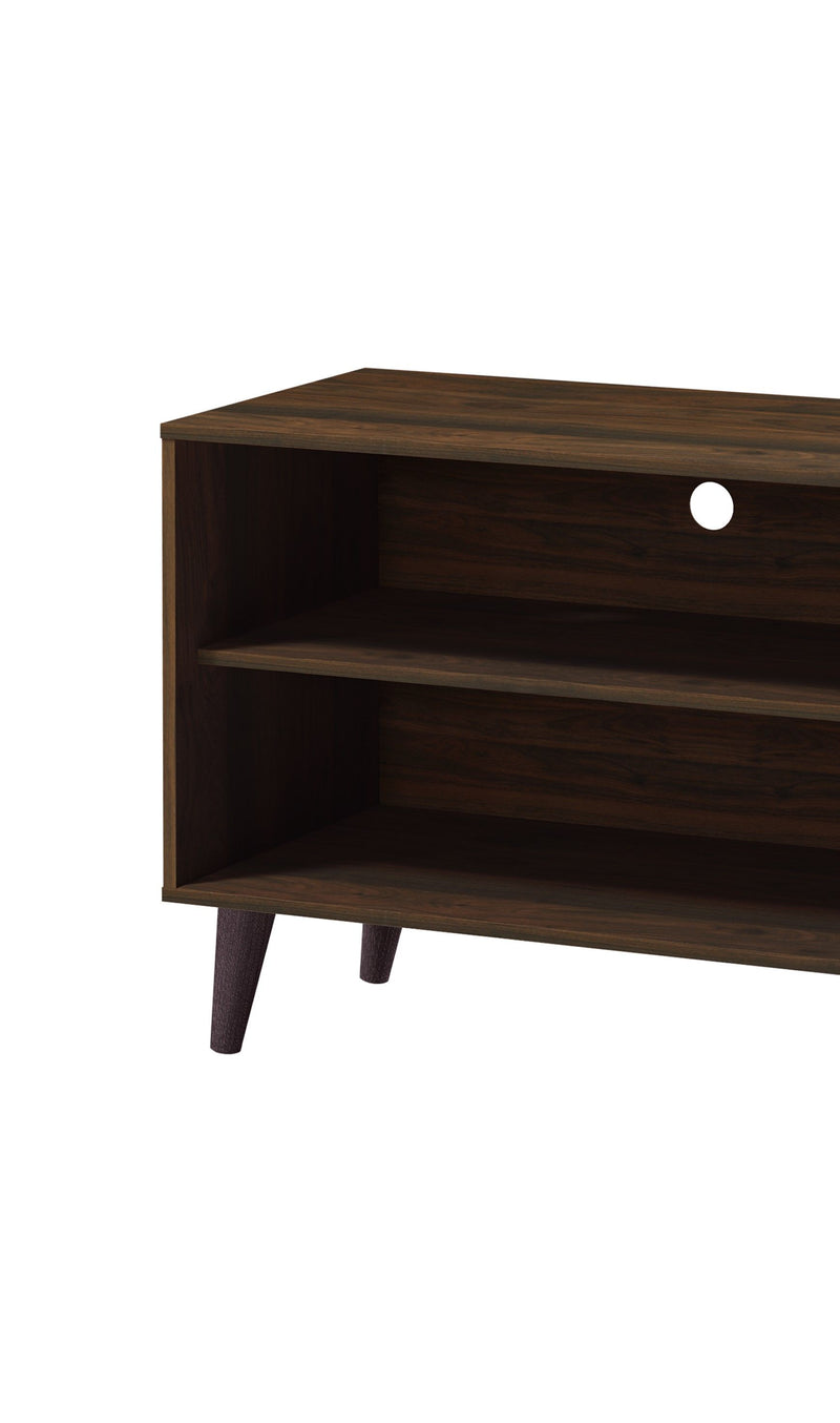 Amidon - TV Stand, With 2 Storage Shelves And 1 Cabinet