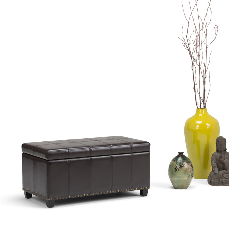 Amelia - Transitional Storage Ottoman Bench