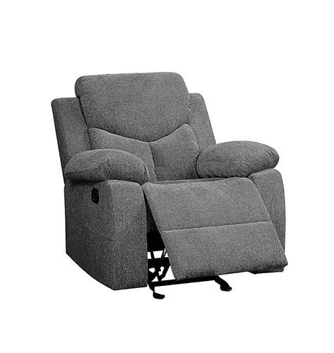 Kalen - Glider Recliner - Gray Chenille