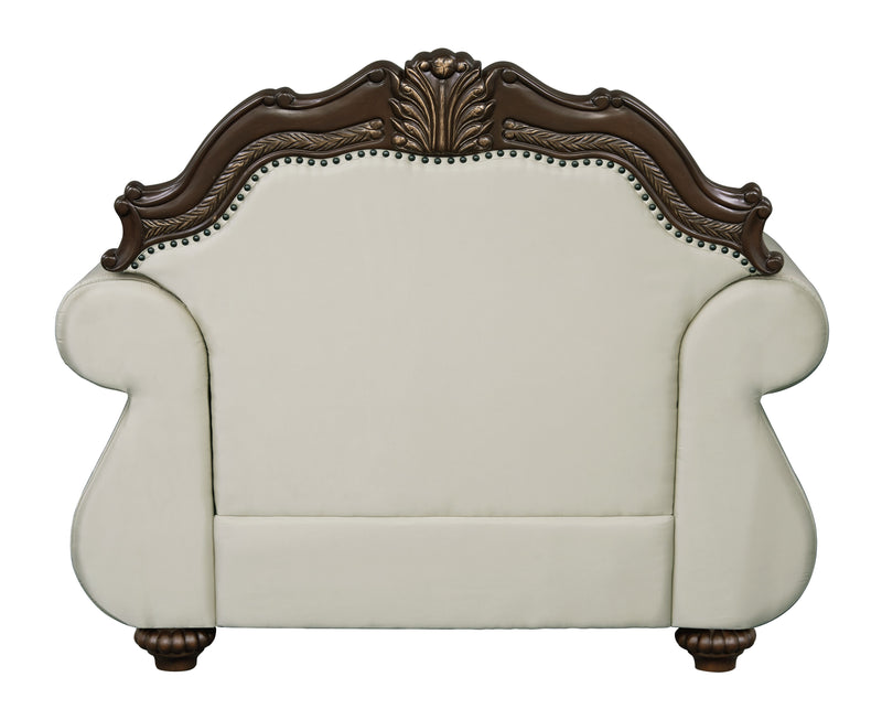 Pierce - Chair With Pillow - Beige / Cherry